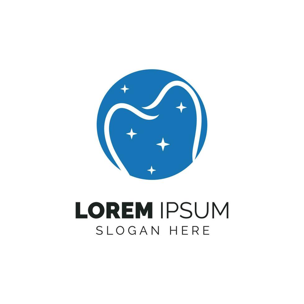 Dental logo design template icon vector inspiration