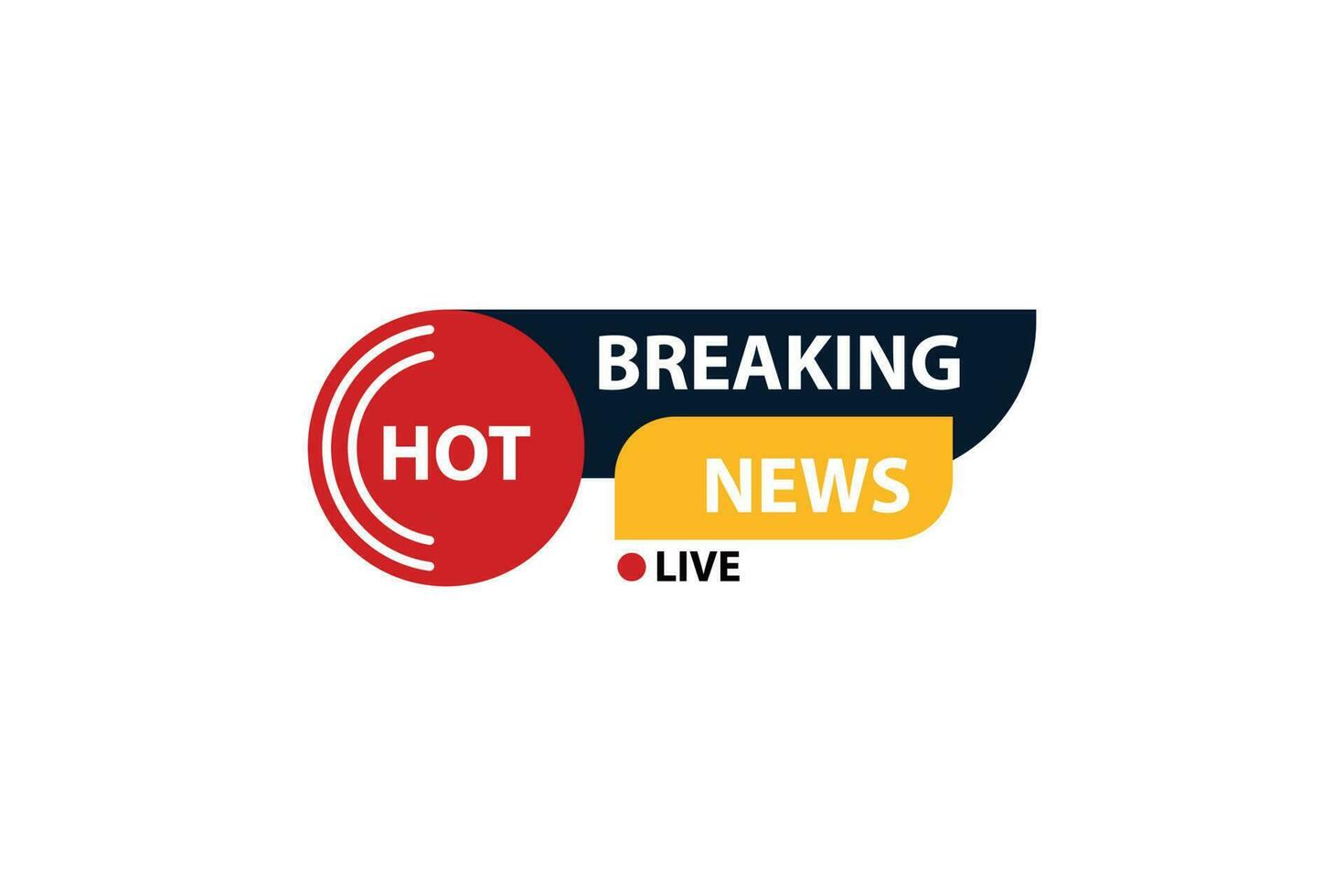 breaking news vector icon illustration, logo design