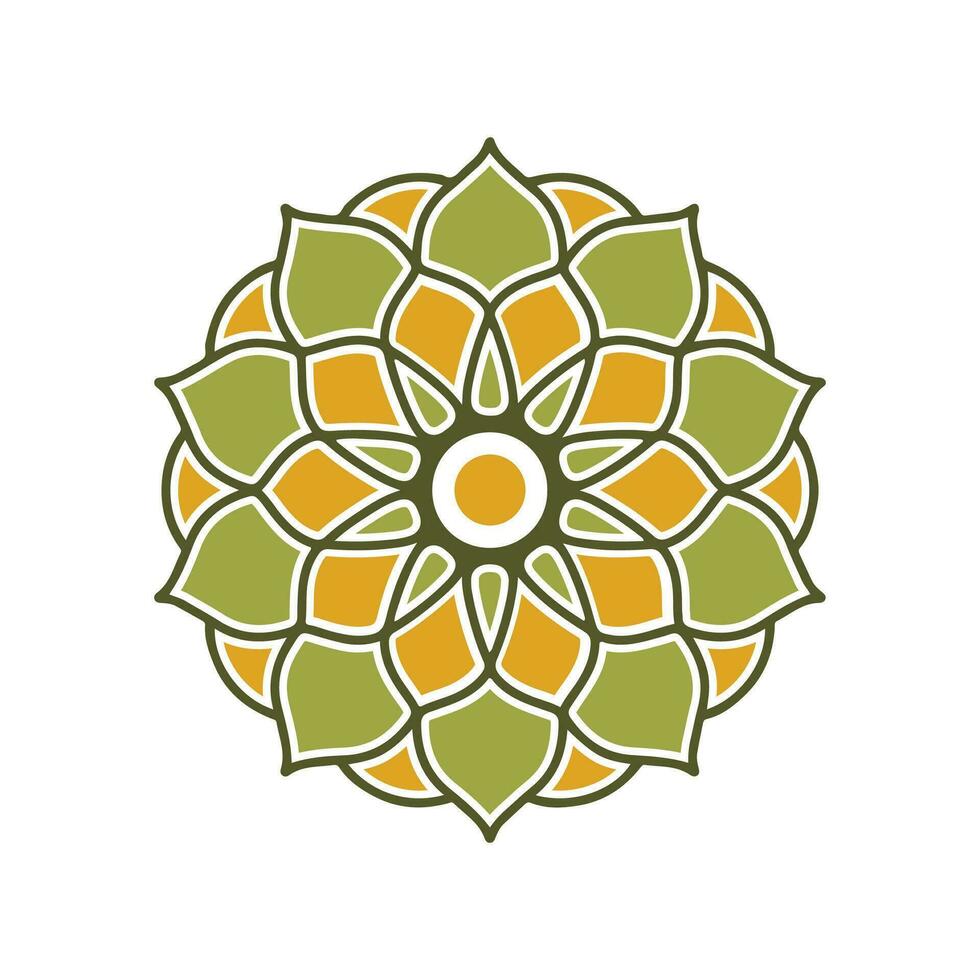 circular modelo en formar de mándala oriental patrón, vector ilustración. islam, Arábica, indio, turco, Pakistán, chino, otomano motivos