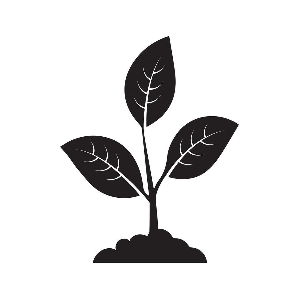Leaf nature icon flat style illustration vector
