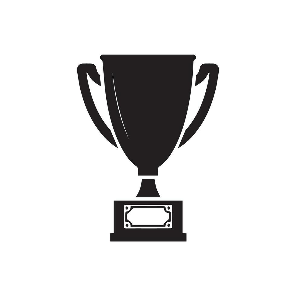 Trophy Cup icon, logo isolated on white background vector