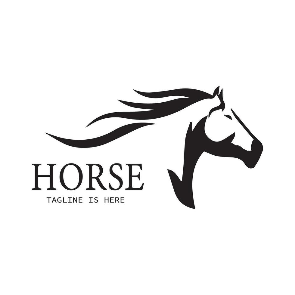 rápido caballo logo diseño vector, creativo diseño, plantilla, ilustración vector
