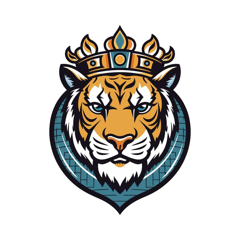 sorprendentes mano dibujado Tigre logo diseño con intrincado detalles y poderoso presencia. ideal para marcas buscando un fuerte y cautivador imagen vector