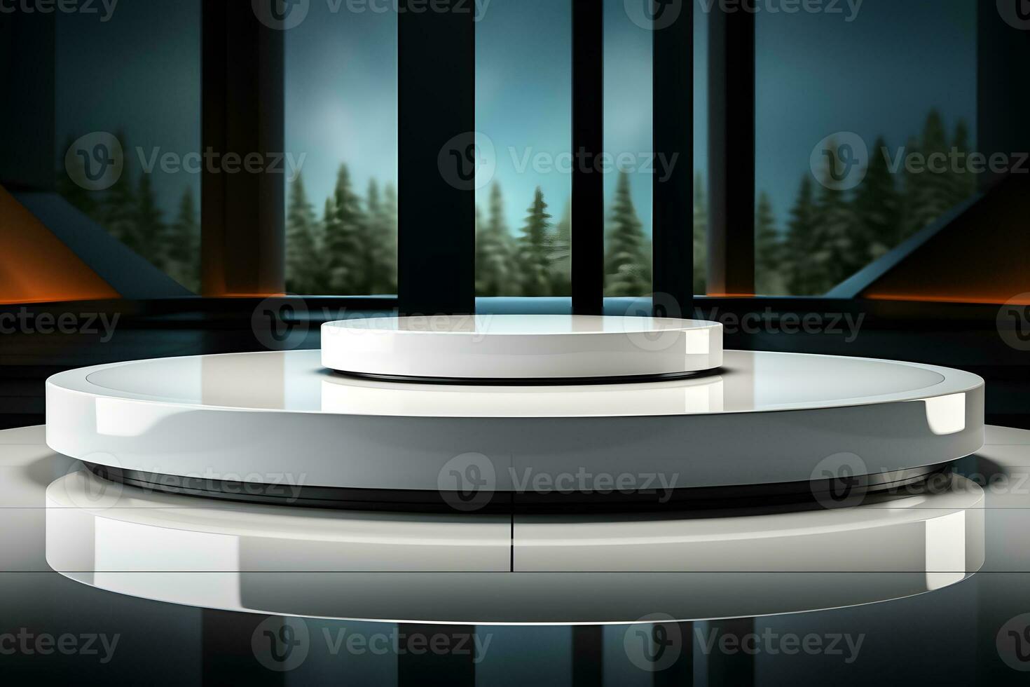 Pedestals Podium for product presentation geometrical shapes photo