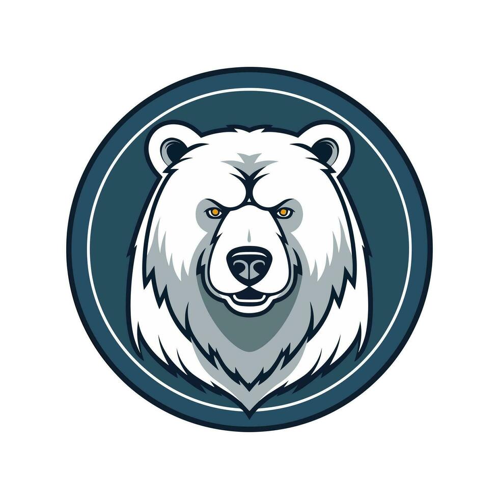 Impressive bear head illustration, skillfully hand drawn, capturing the essence of nature's strength and resilience. Great for logo designs seeking a bold and rugged aesthetic vector