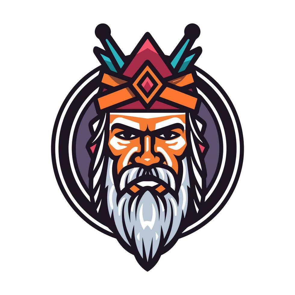 A powerful and dynamic Viking head vector clip art illustration, with a fierce expression and intricate helmet, guaranteed to add impact to your designs and captivate attention