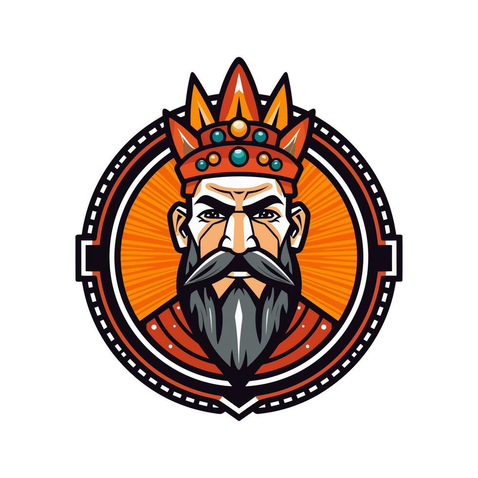 A powerful and dynamic Viking head vector clip art illustration, with a fierce expression and intricate helmet, guaranteed to add impact to your designs and captivate attention