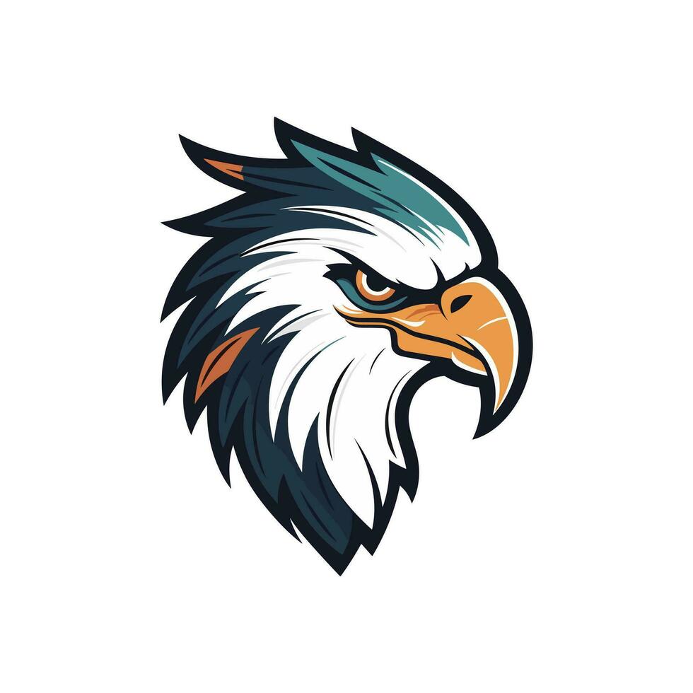 enojado águila halcón logo vector acortar Arte ilustración