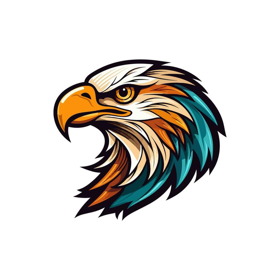 Eagle logo vector clip art illustration