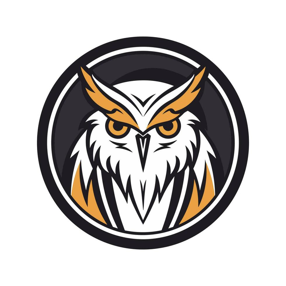 Owl logo vector clip art illustration