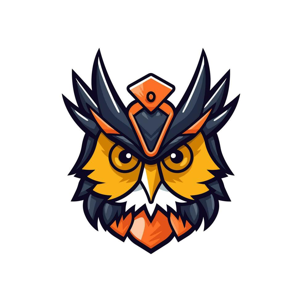 A wise and mysterious owl vector clip art illustration, symbolizing knowledge and intuition, perfect for educational materials and spiritual designs