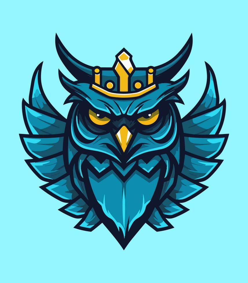 A wise and mysterious owl vector clip art illustration, symbolizing knowledge and intuition, perfect for educational materials and spiritual designs