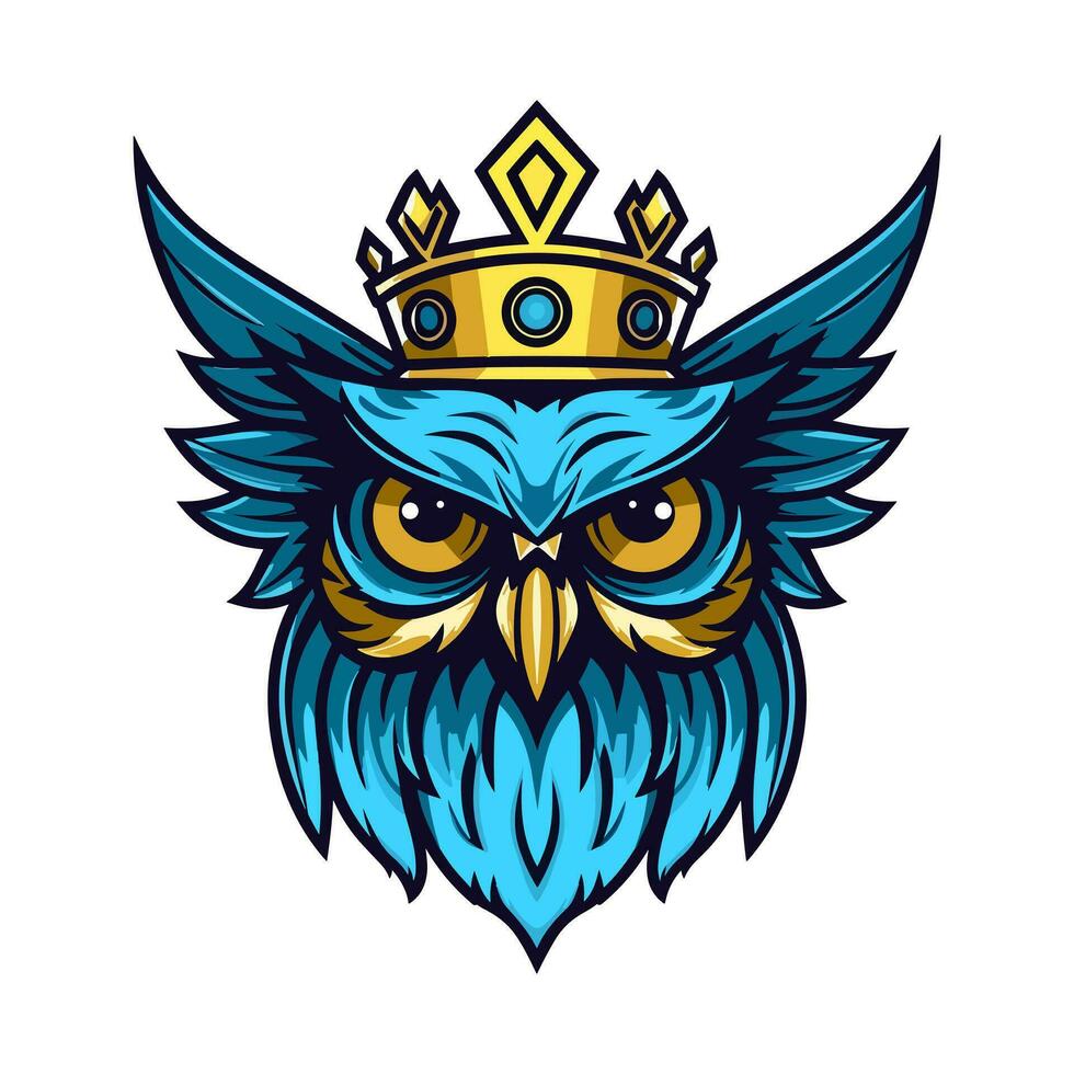 A wise and mysterious owl vector clip art illustration, symbolizing knowledge and intuition, perfect for educational materials and spiritual designs