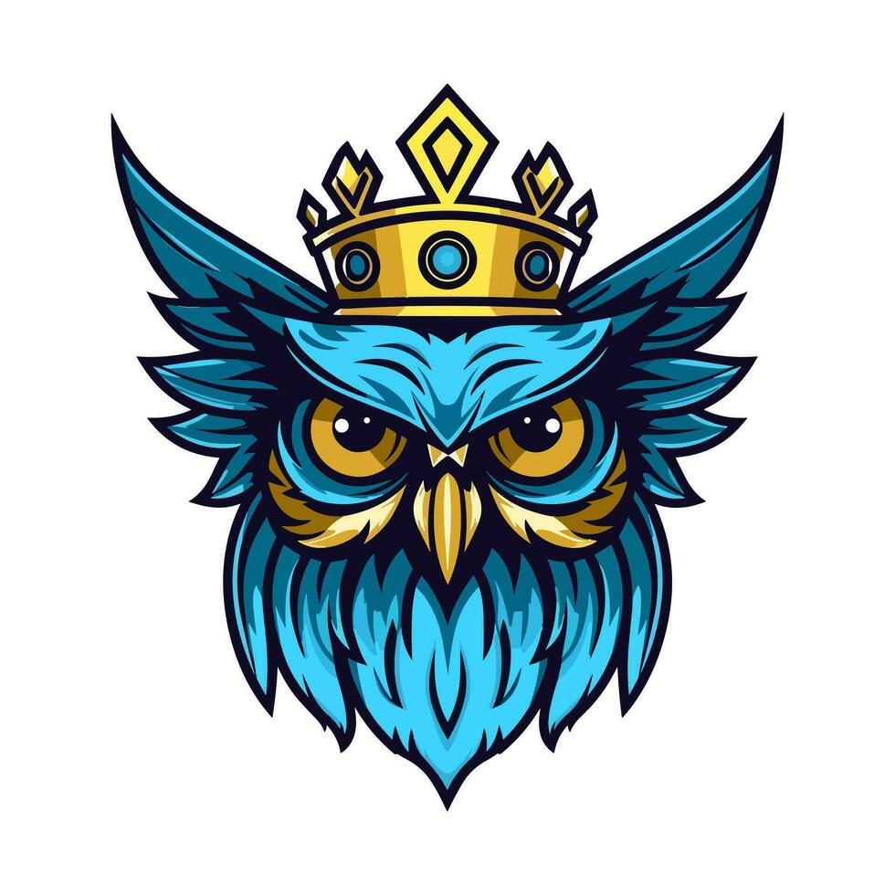 A wise and mysterious owl vector clip art illustration, symbolizing knowledge and intuition, perfect for educational materials and spiritual designs