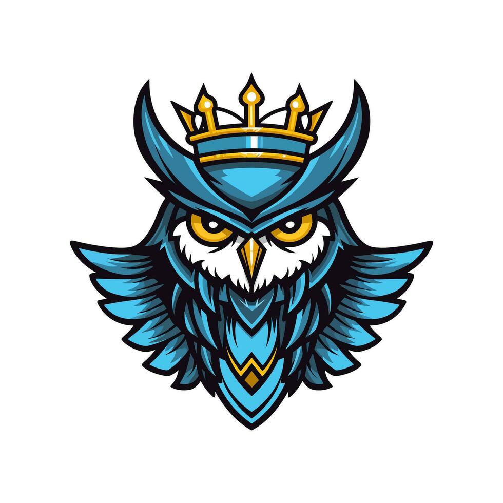 A wise and mysterious owl vector clip art illustration, symbolizing knowledge and intuition, perfect for educational materials and spiritual designs