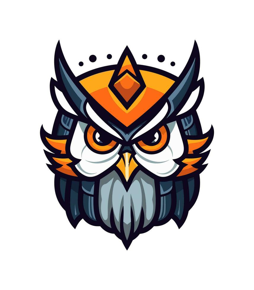 A wise and mysterious owl vector clip art illustration, symbolizing knowledge and intuition, perfect for educational materials and spiritual designs