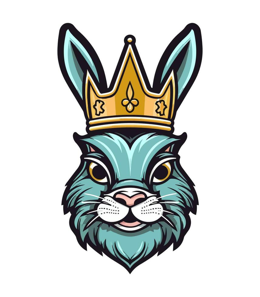 rabbit mascot logo vector clip art illustration
