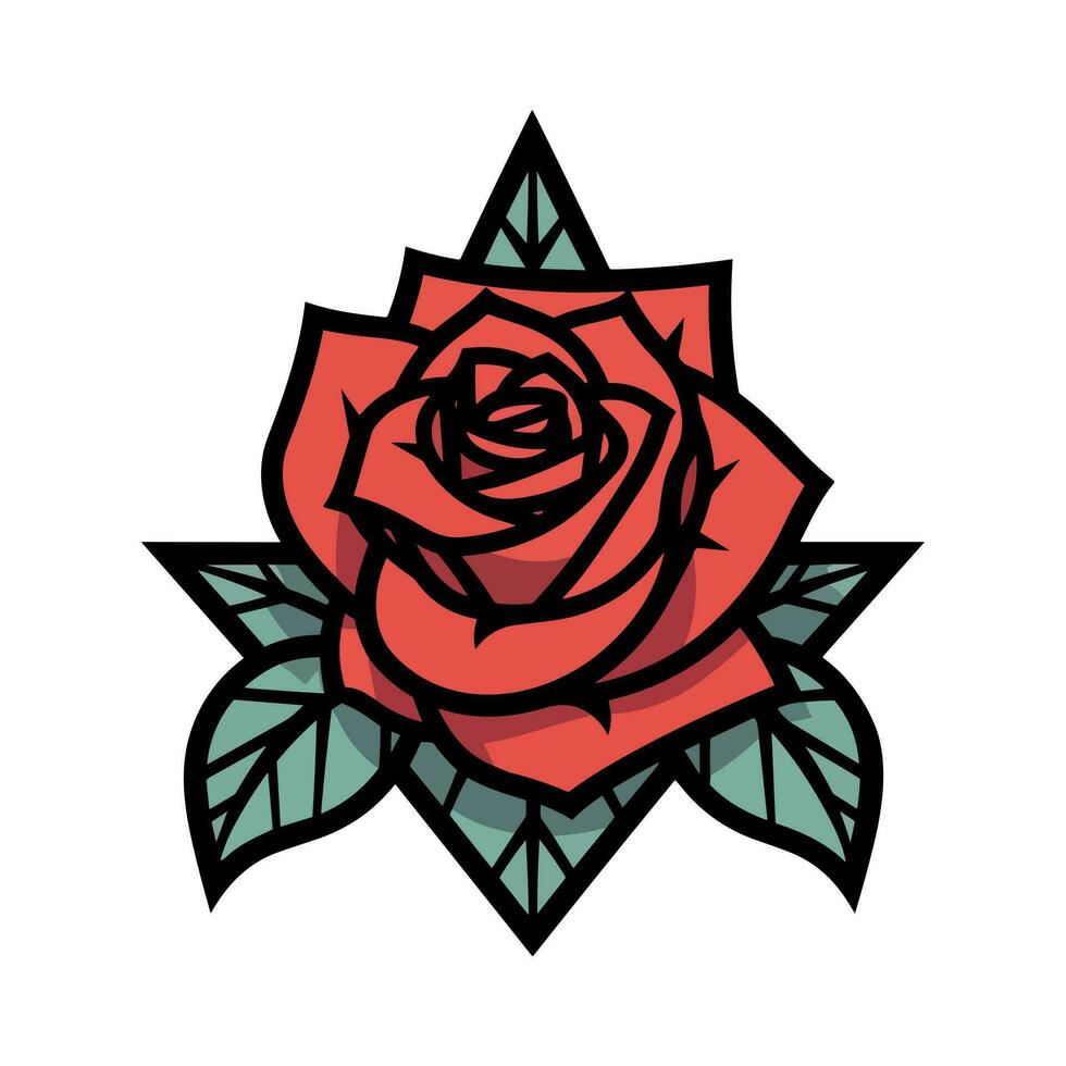 un romántico rosas flor vector acortar Arte ilustración, evocando amor y pasión, Perfecto para Boda invitaciones y sentido diseños ese hablar a el corazón