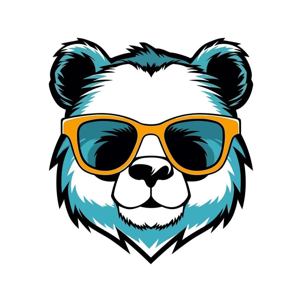 panda vistiendo Gafas de sol vector acortar Arte ilustración