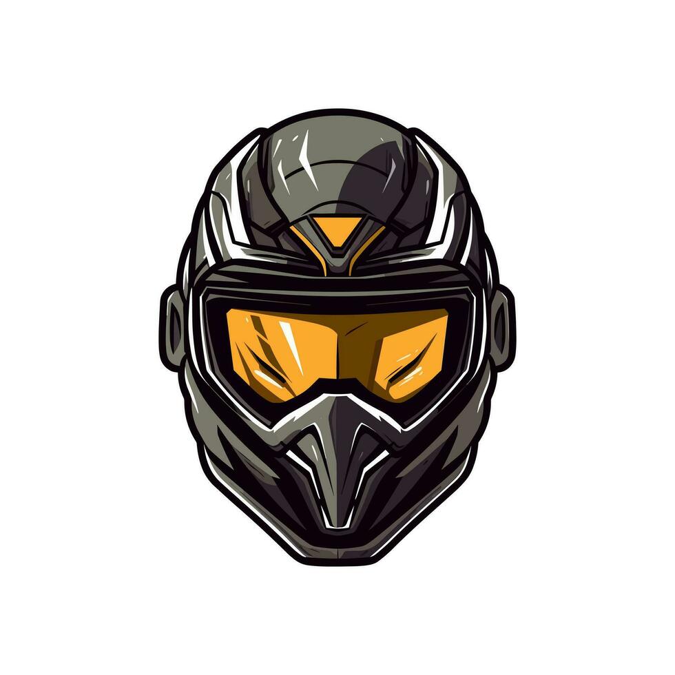 motocross logo casco vector acortar Arte ilustración