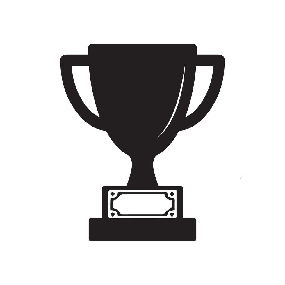 Trophy Cup icon, logo isolated on white background vector