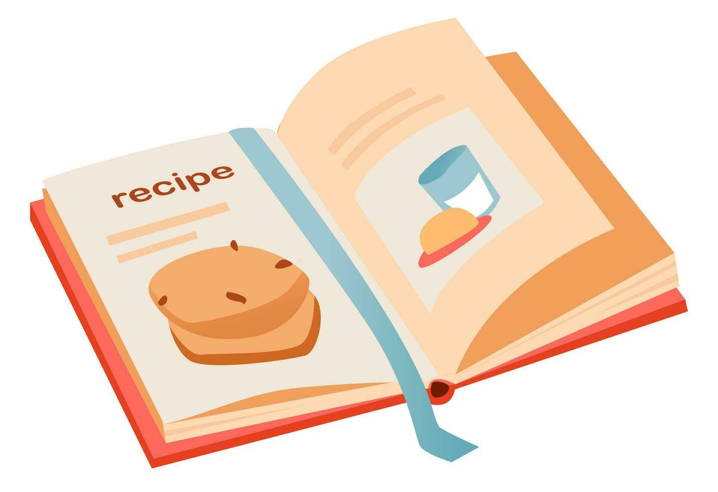 Cookbook of recipes. Cartoon vector illustration 25919549 Vector Art at ...