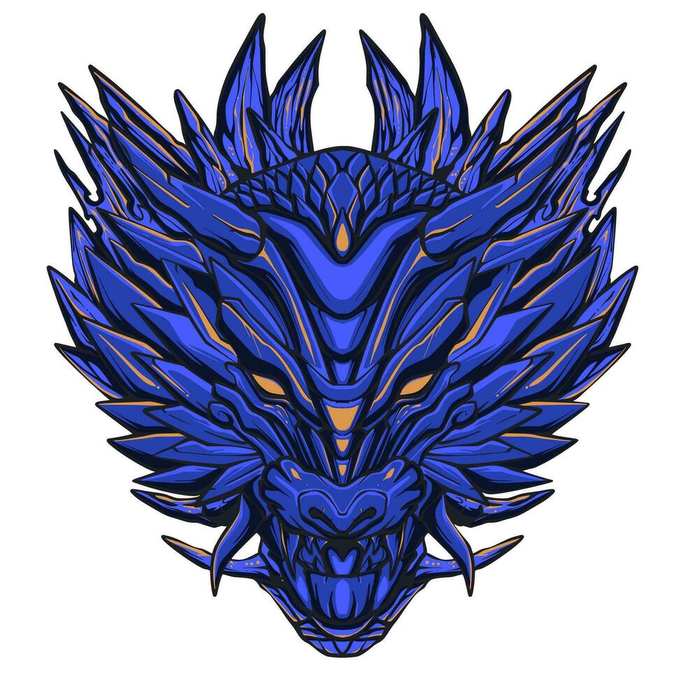 Dragon illustration art vector