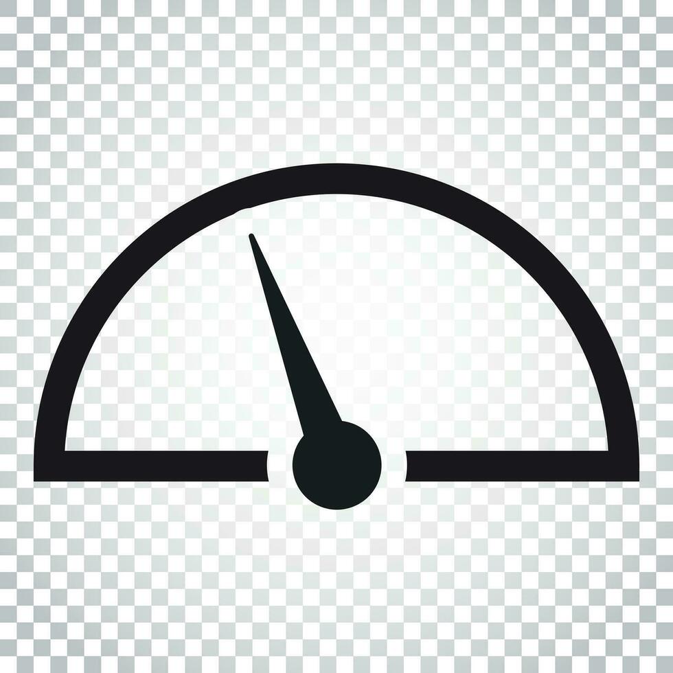 Dashboard vector icon. Level meter speed vector illustration. Simple business concept pictogram on isolated background.