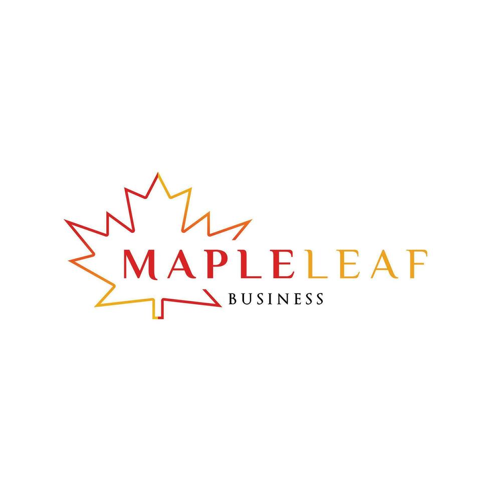 Maple Leaf Icon Logo Design Template vector