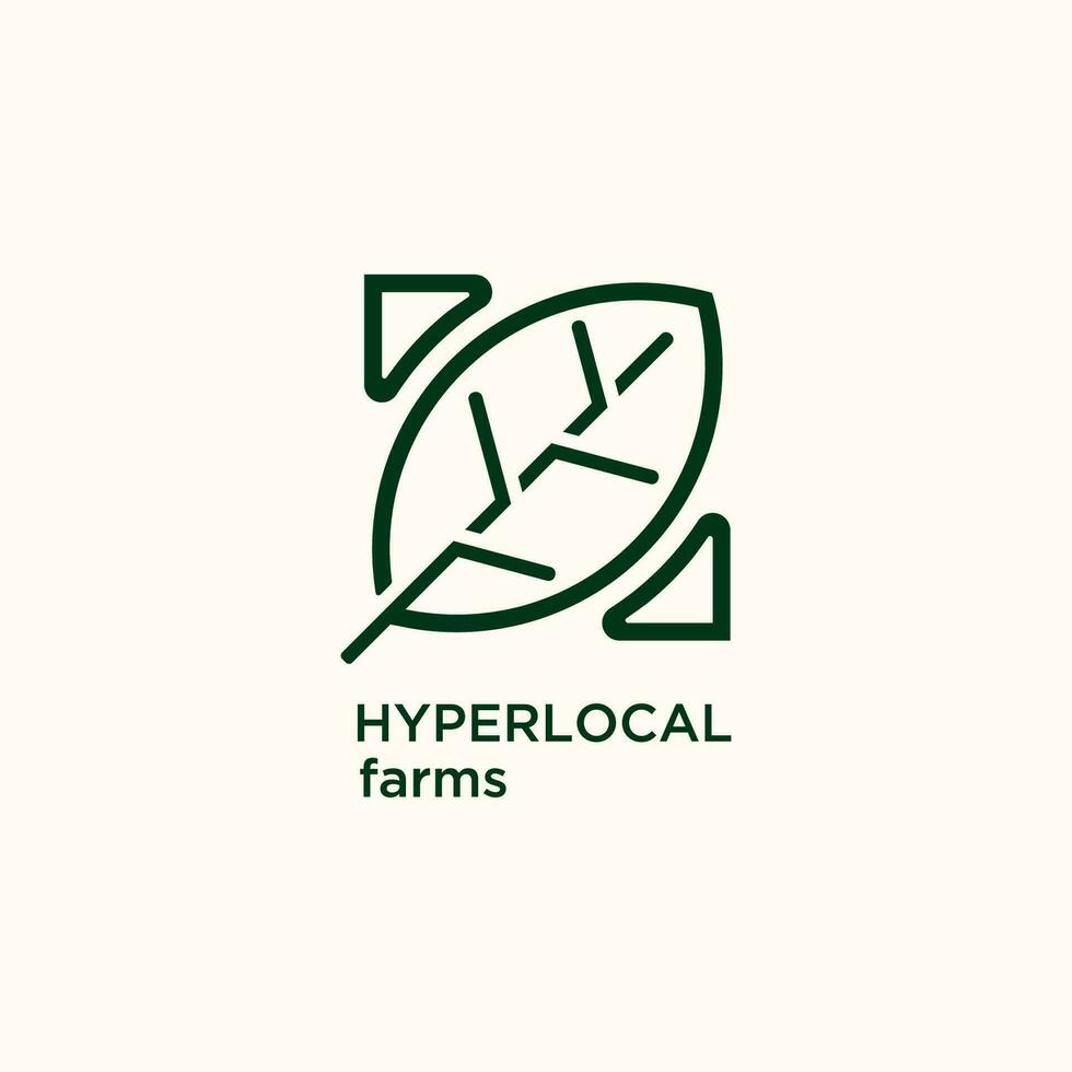 Agriculture Hyperlocal farm vector logo template. This design use location or map symbol. Suitable for nature or environment.