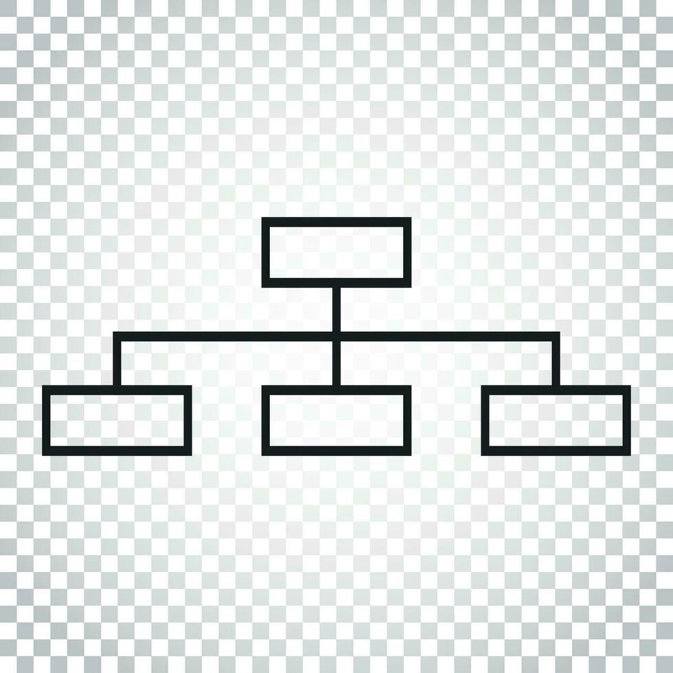 Structure simple flat icon. Vector illustration on white background. Simple business concept pictogram.