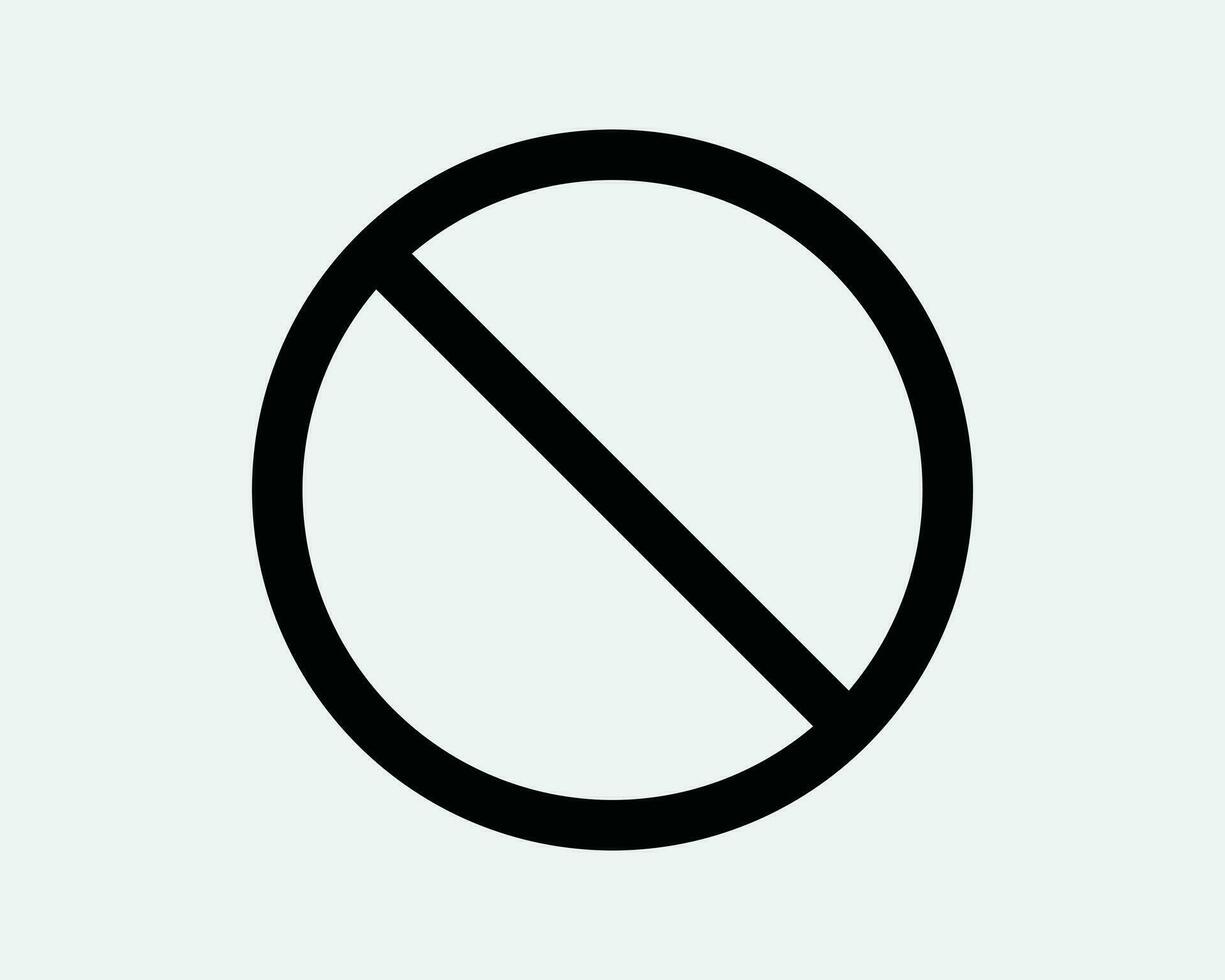 Restriction Round Icon. Restricted Ban Circle Warning Warn Stop Safety Caution Restricted. Black White Graphic Clipart Artwork Symbol Sign Vector EPS