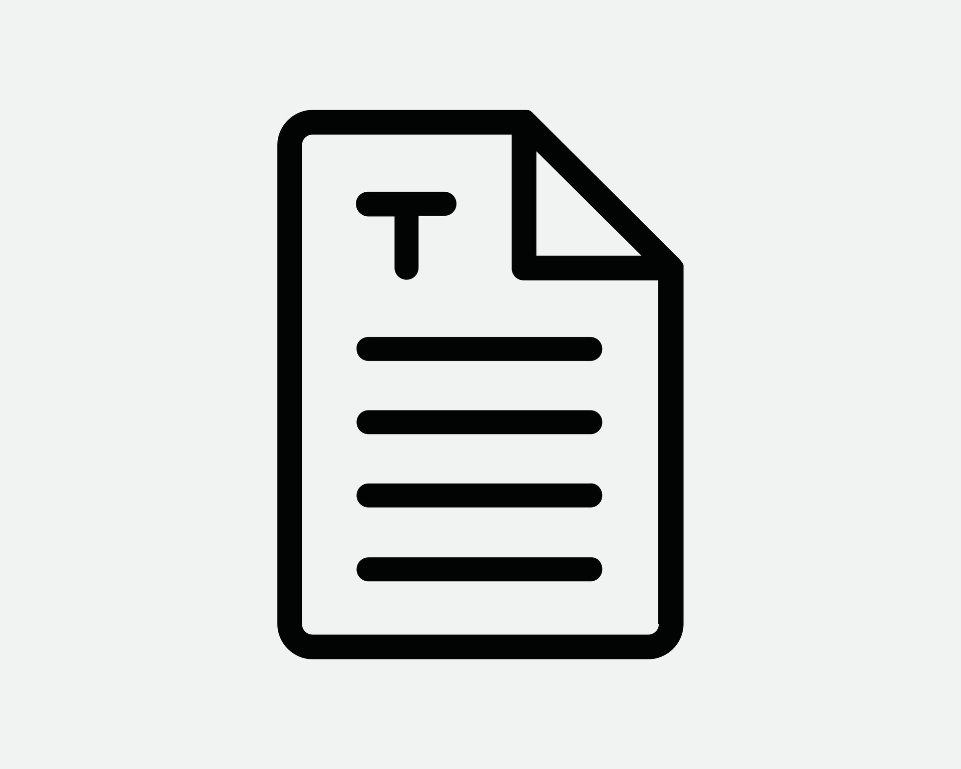 Text Document Icon. Paper File Note Page Sheet Form Business Office ...