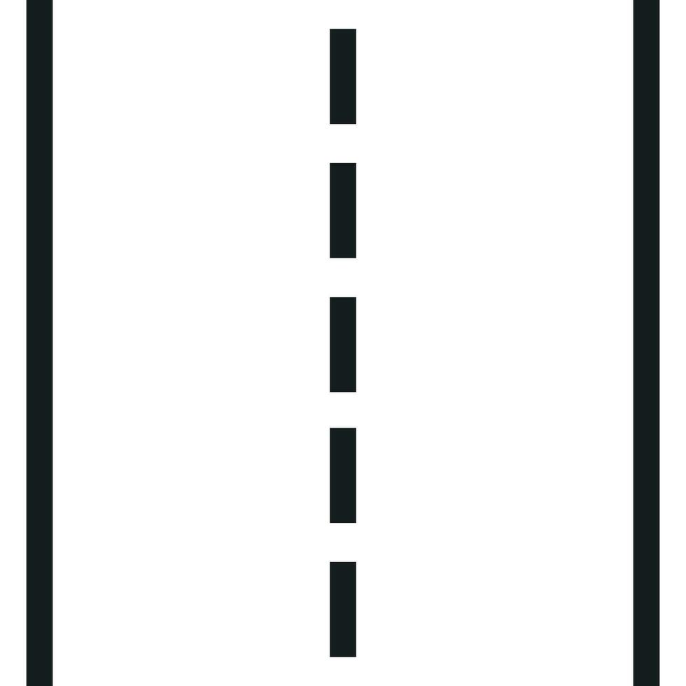 Straight road with white markings vector illustration. Highway road icon.