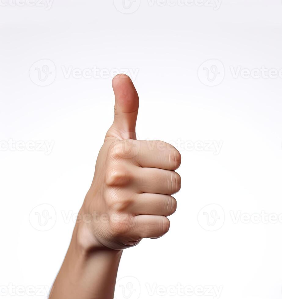 thumb up Space for text created with technology photo
