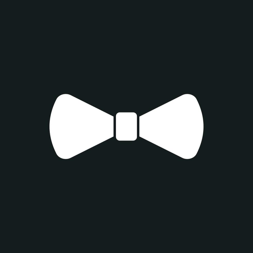 Bow tie flat icon. Necktie vector illustration.