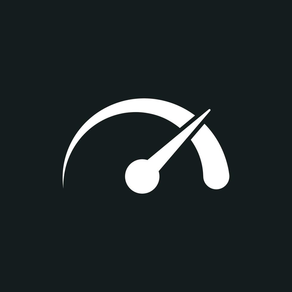 Dashboard vector icon. Level meter speed vector illustration.