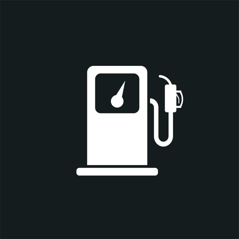 Fuel gas station icon. Car petrol pump flat illustration. vector