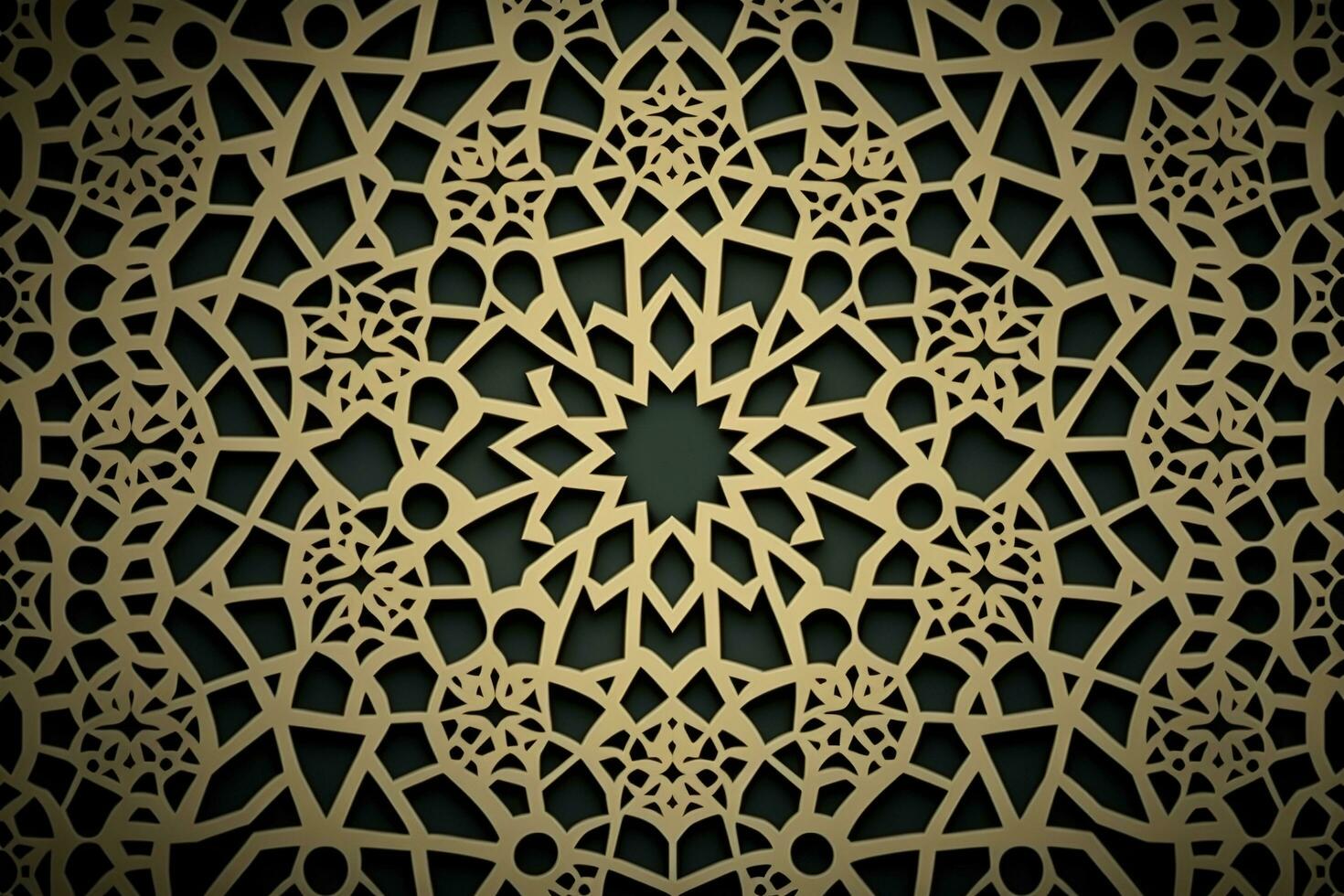 An Islamic Arabian pattern background generated by AI photo
