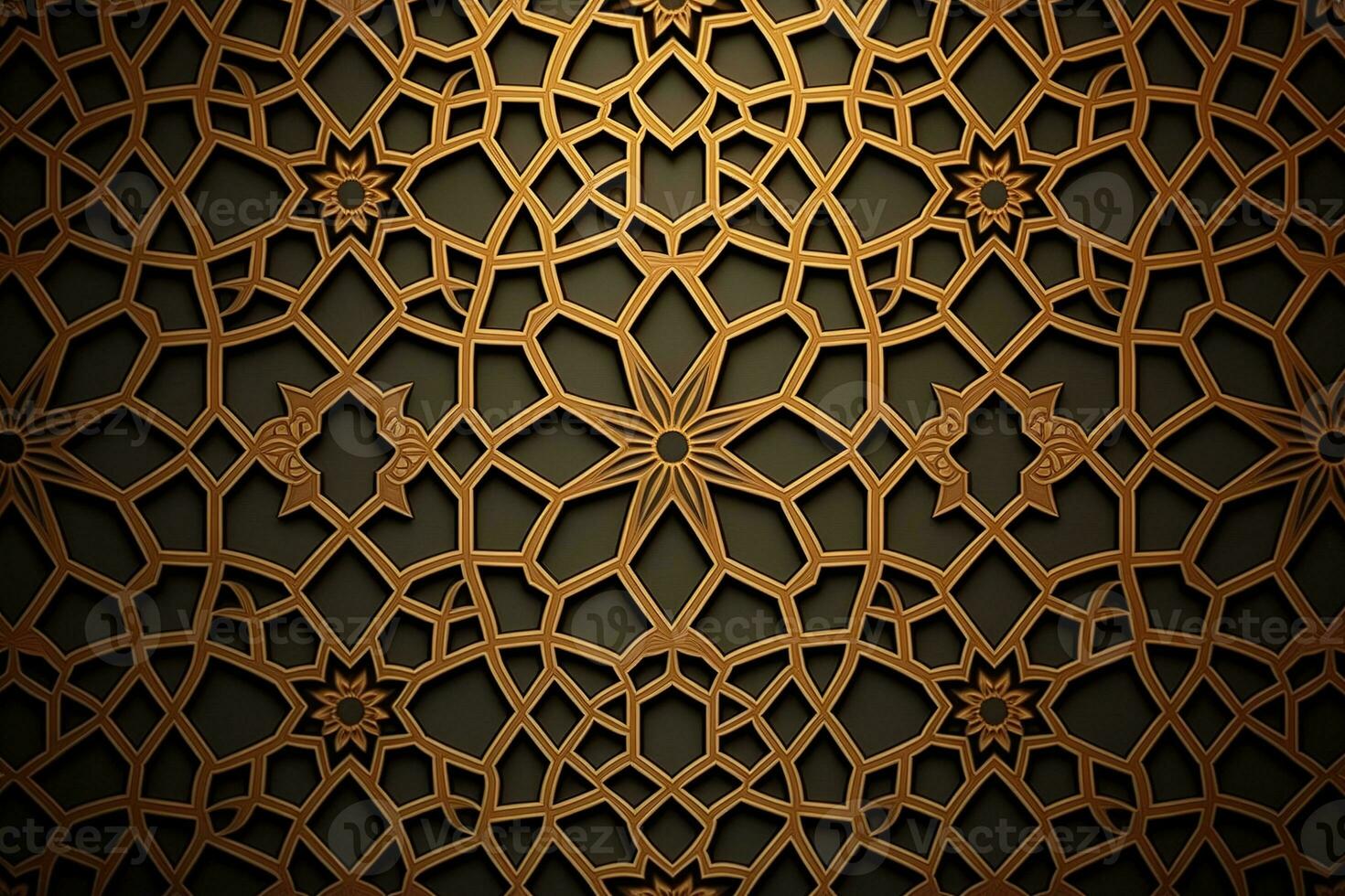 An Islamic Arabian pattern background generated by AI photo