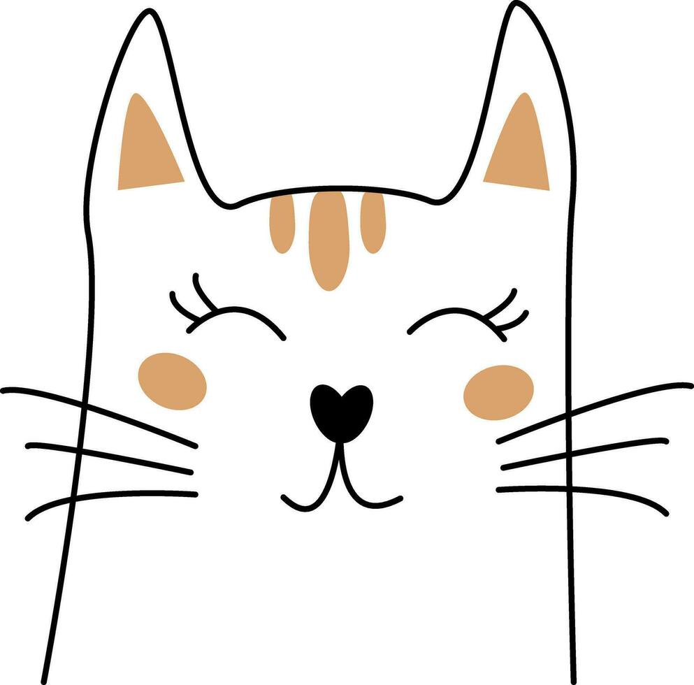 Cat simple cat vector graphics