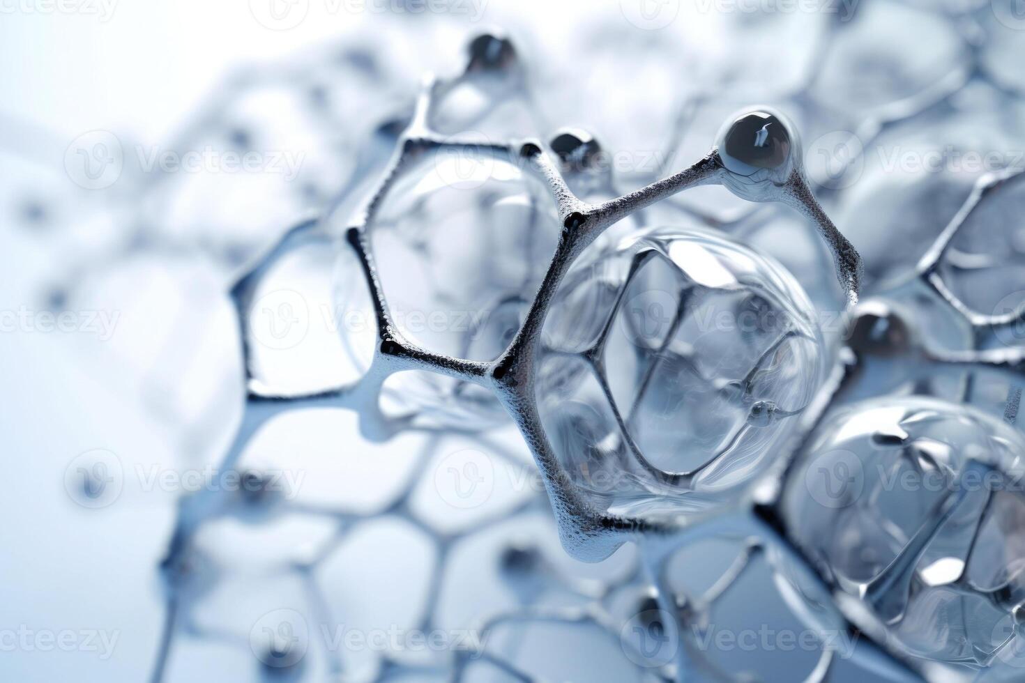Nanotechnology abstract background. Molecule model. Scientific research. illustration photo