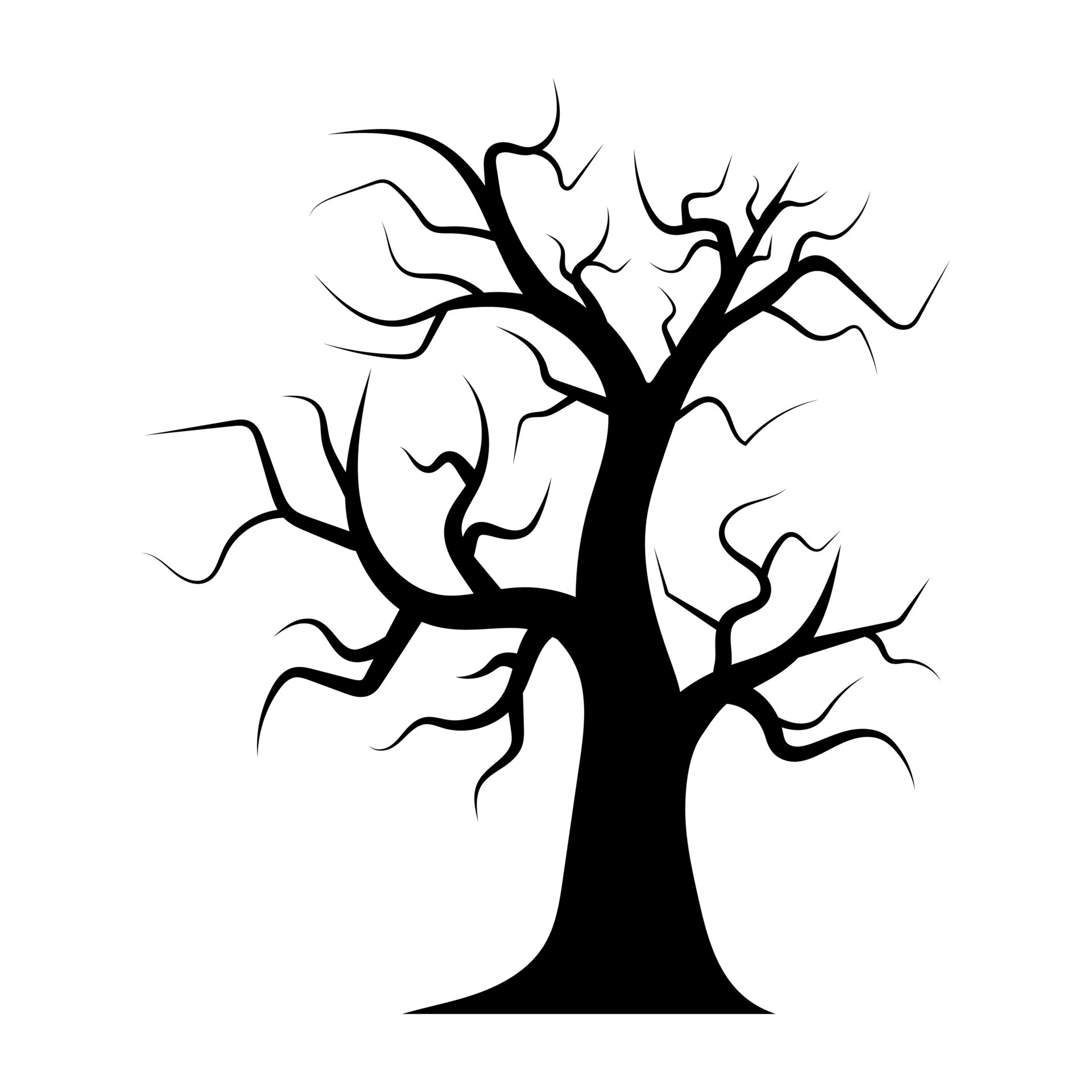 silhouette of halloween tree icon. 25936228 Vector Art at Vecteezy