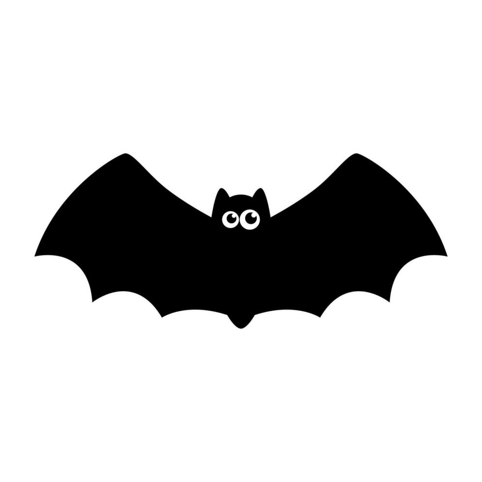 Cute flying bat cartoon halloween. vector