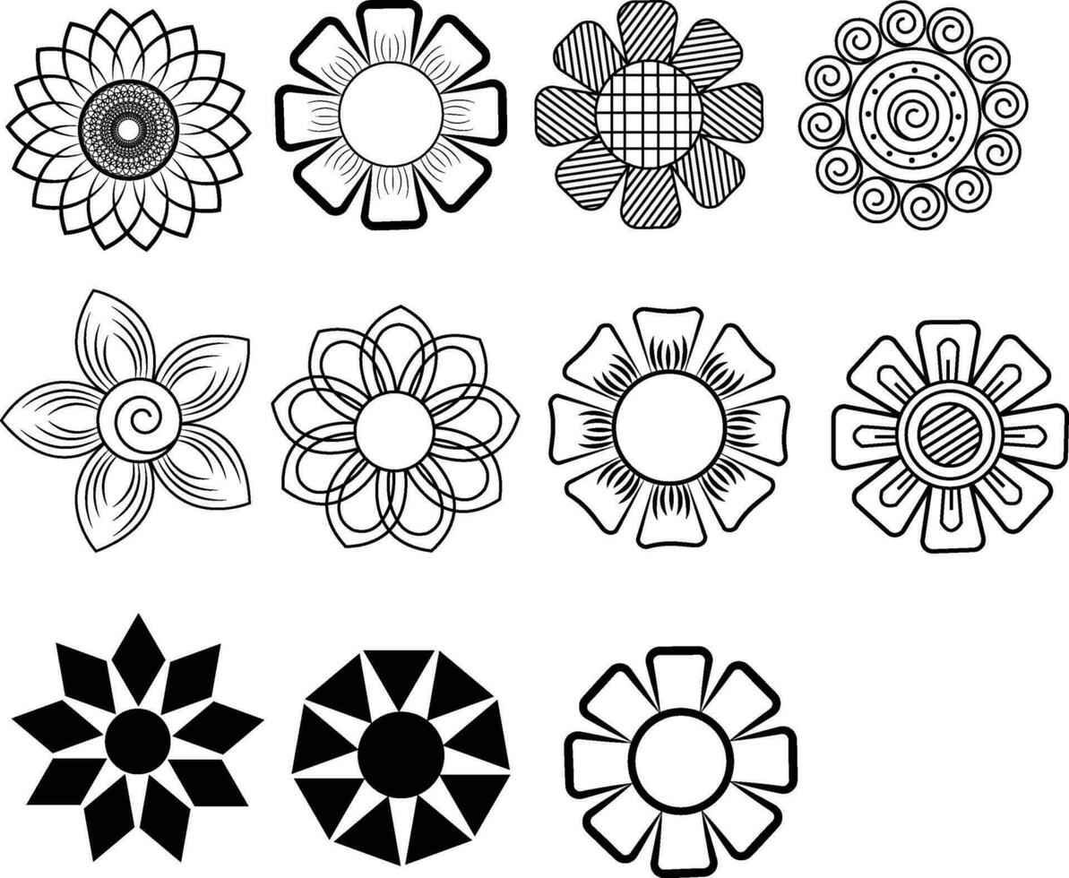 Floral patterns vector