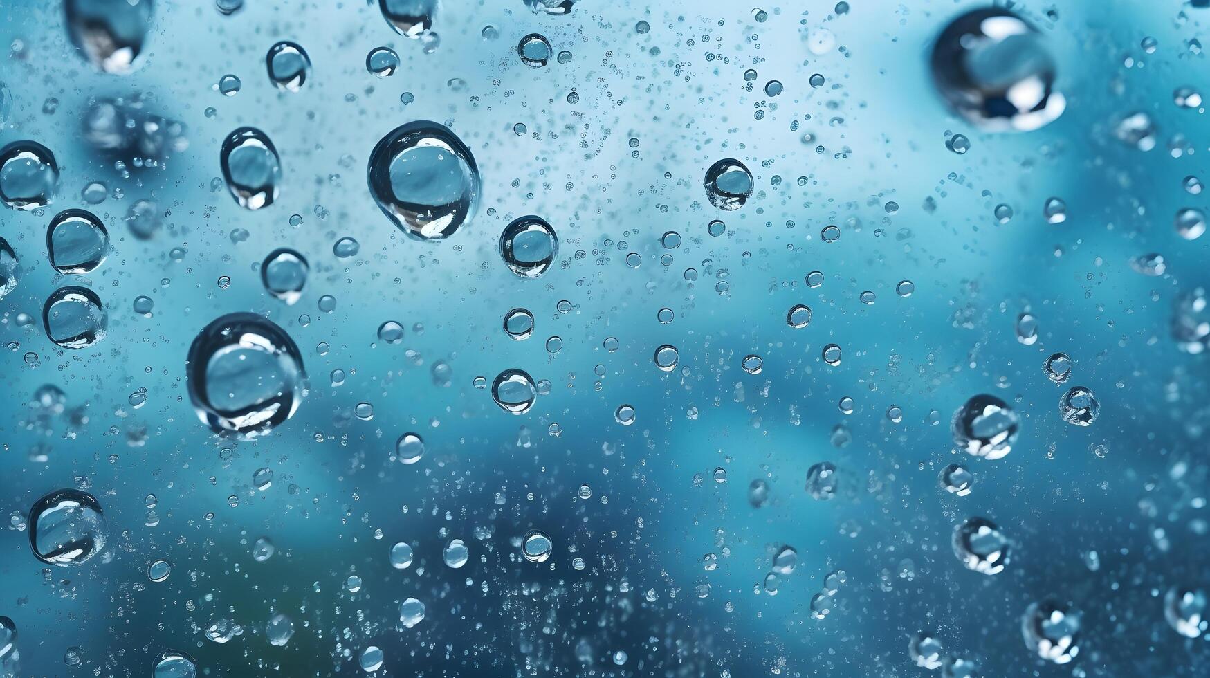 Bubble in water background. photo