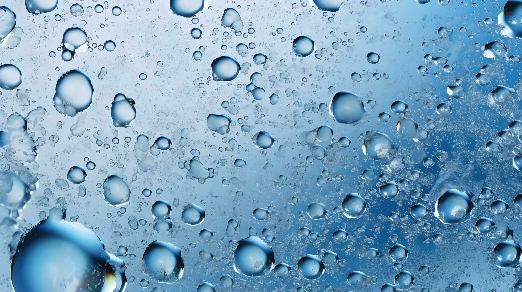 Bubble in water background. AI generated photo