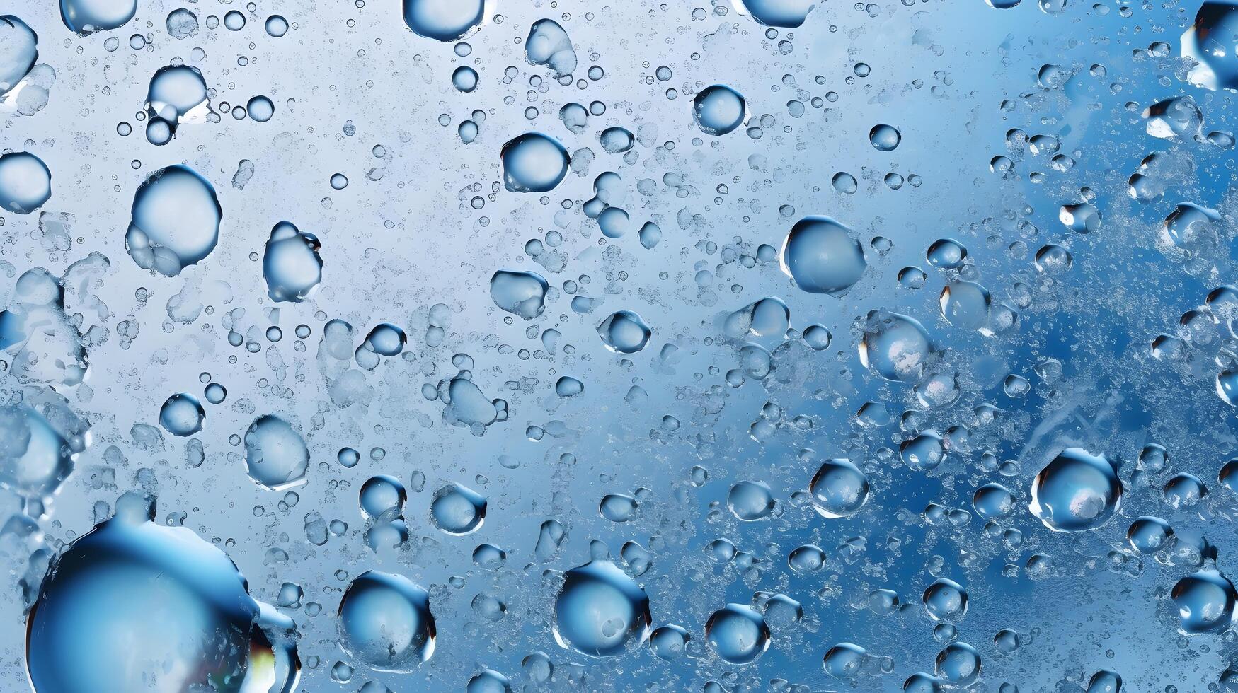 Bubble in water background. photo