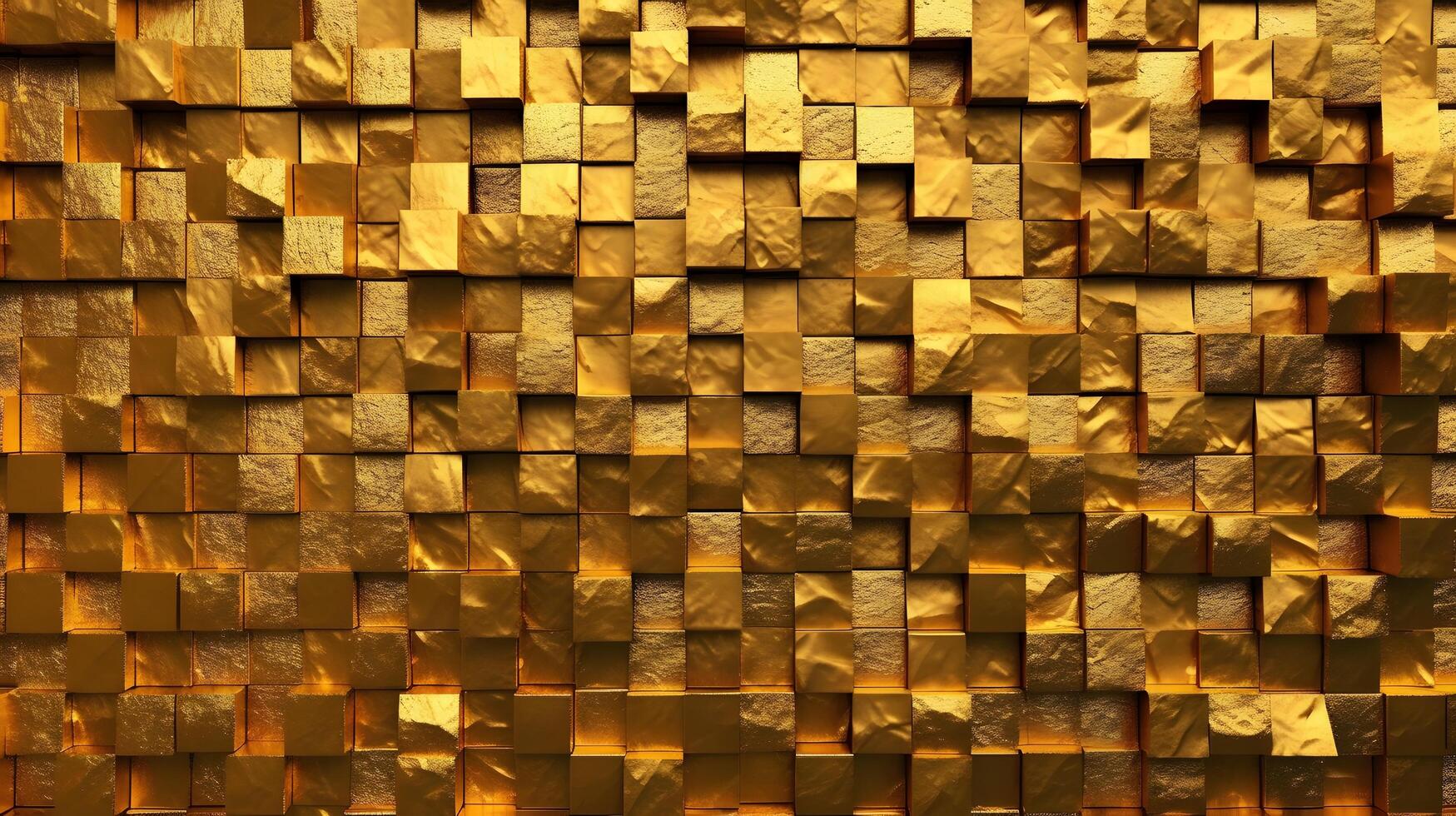 Golden abstract background. AI Generated. photo