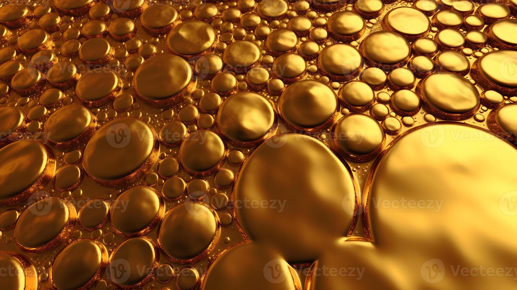 Golden abstract background. AI Generated. photo